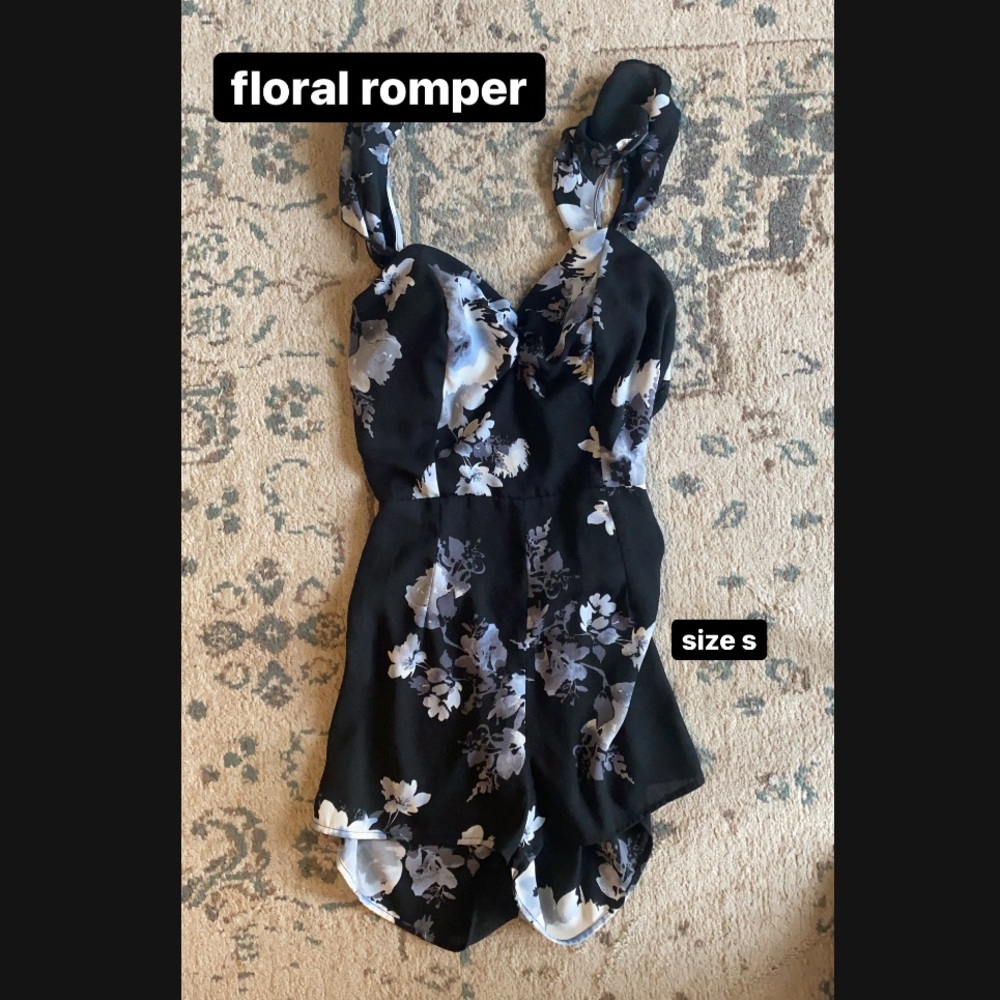EXPRESS FLORAL ROMPER